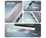 Axagon HMC-6G2L USB-C 10Gbps 6in1 hub - 1485454 - zdjęcie 6
